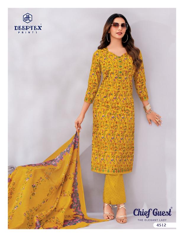 Deeptex chief guest vol 45 cotton dress material wholesale jetpur gujarat